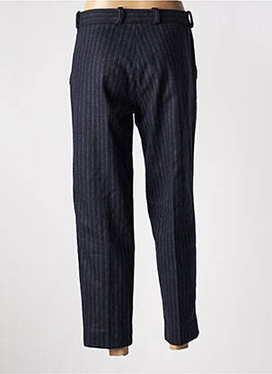 Pantalon 7/8 taille haute taille haute bleu ROSEANNA femme