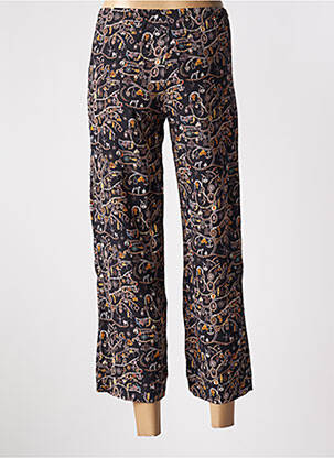 Pantalon 7/8 taille élastique taille normale noir MIKI THUMB femme