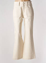 Jean coupe flare beige MASSCOB pour femme seconde vue