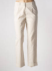 Pantalon droit beige LAURA URBINATI pour femme seconde vue