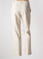 Pantalon droit beige LAURA URBINATI pour femme seconde vue