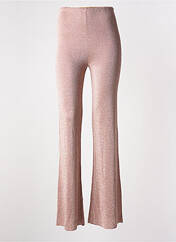 Pantalon flare rose clair SIYU pour femme seconde vue