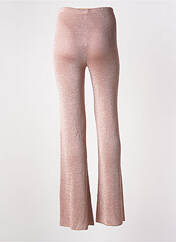 Pantalon flare rose clair SIYU pour femme seconde vue