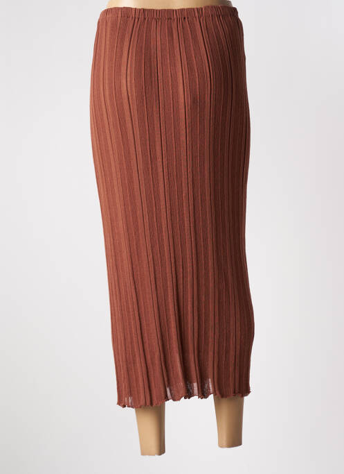 Jupe longue marron ALYSI pour femme