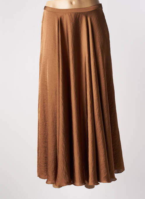 Jupe longue marron LAURENCE BRAS pour femme