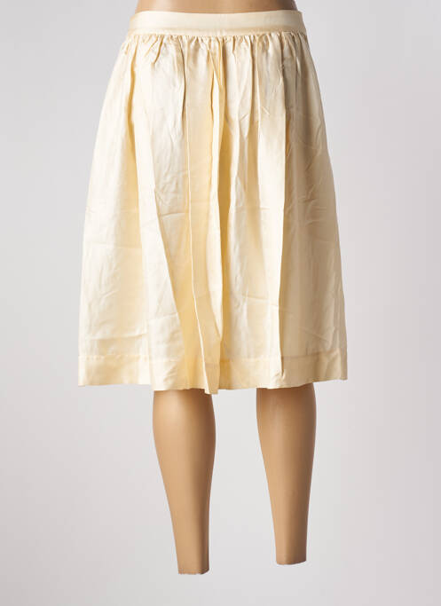 Jupe mi-longue beige LA PRESTIC OUISTON pour femme