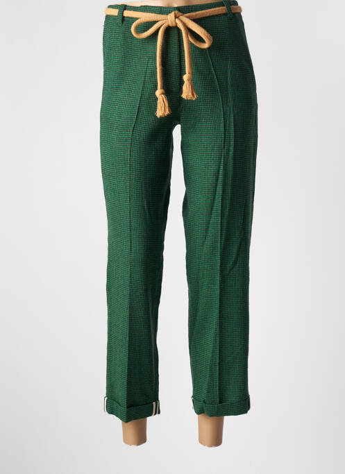 Pantalon 7/8 vert ALYSI pour femme