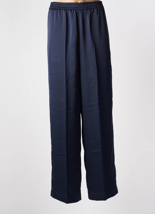 Pantalon droit bleu ROBERTO COLLINA pour femme