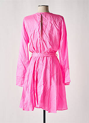 Robe mi-longue manches longues manches longues rose FORTE-FORTE femme