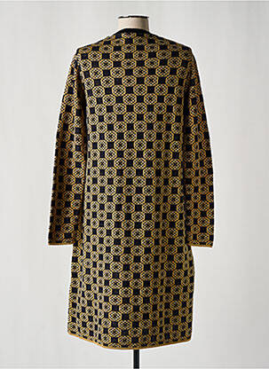 Robe pull coupe droite manches longues or SIYU femme
