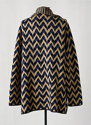 Gilet manches longues fermeture boutonnée sur le devant bleu SIYU femme