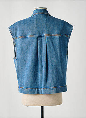 Veste casual coupe droite bleu POMANDERE femme