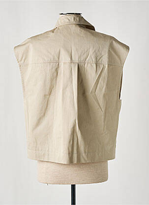 Veste casual coupe droite beige POMANDERE femme