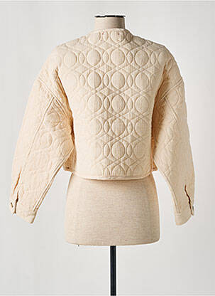 Veste casual col rond beige XIRENA femme