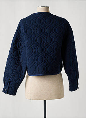 Veste casual col rond bleu XIRENA femme
