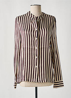 Chemisier coupe fluide manches longues violet SHIRTAPORTER femme