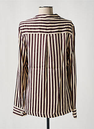 Chemisier coupe fluide manches longues violet SHIRTAPORTER femme