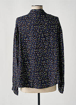 Chemisier imprimé fleurs manches longues bleu ALYSI femme
