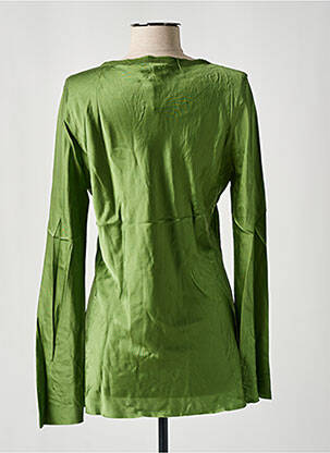 Blouse col rond manches longues vert SHIRT C-ZERO femme