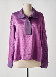 Blouse imprimé fantaisie manches longues violet INDRESS femme