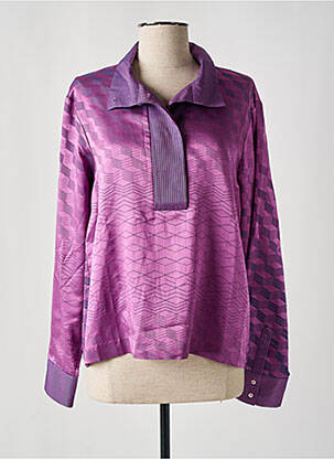 Blouse imprimé fantaisie manches longues violet INDRESS femme