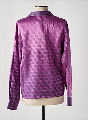 Blouse imprimé fantaisie manches longues violet INDRESS femme