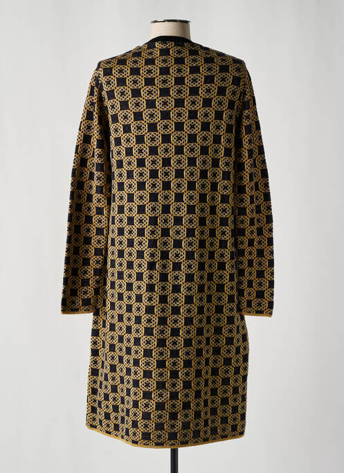 Robe pull coupe droite manches longues or SIYU femme