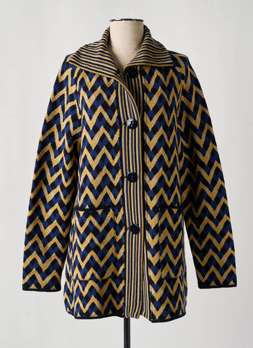 Gilet manches longues bleu SIYU pour femme