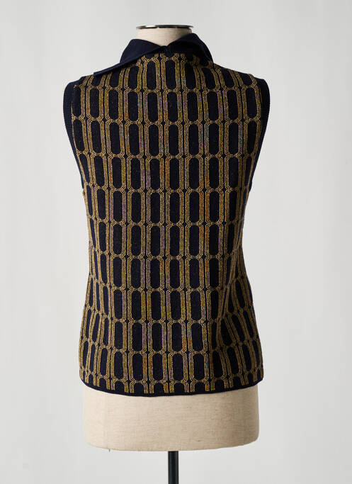 Pull col roulé bleu SIYU pour femme