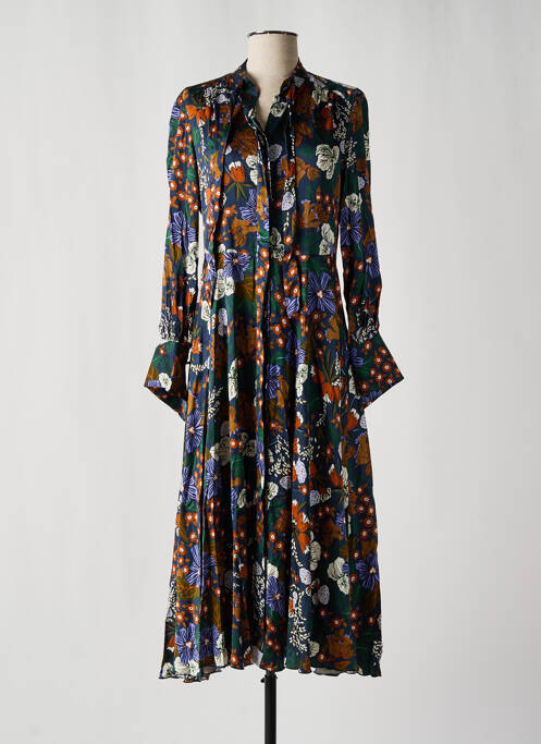 Robe longue bleu CALIBAN pour femme