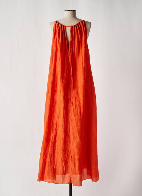 Robe longue orange POMANDERE pour femme