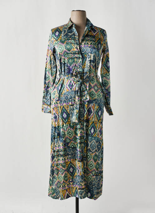 Robe longue vert CALIBAN pour femme