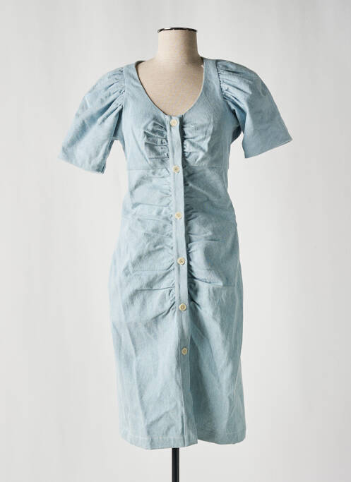 Robe mi-longue bleu MASSCOB pour femme