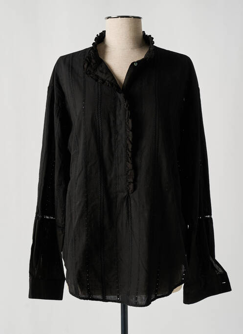 Tunique manches longues noir POMANDERE pour femme