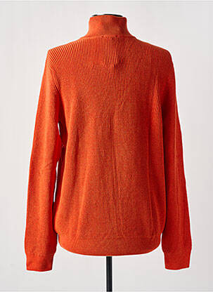 Pull tissage chiné manches longues orange STREET ONE homme