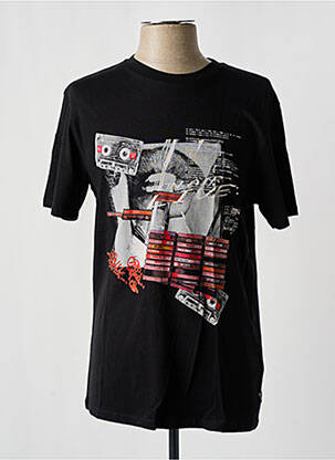 T-shirt coupe droite manches courtes noir GUESS homme