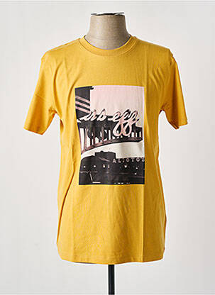 T-shirt coupe droite manches courtes jaune ESPRIT homme