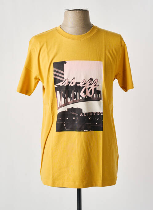 T-shirt coupe droite manches courtes jaune ESPRIT homme