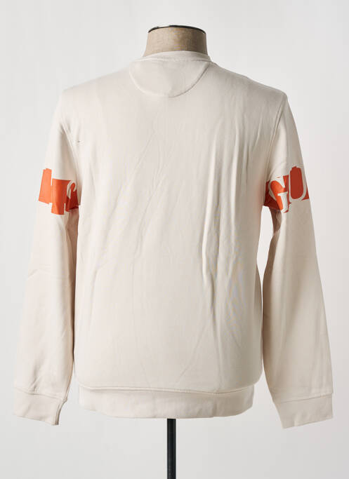 Sweat-shirt manches longues manches longues beige GUESS homme