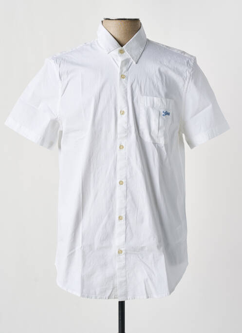 Chemise manches courtes blanc GUESS pour homme