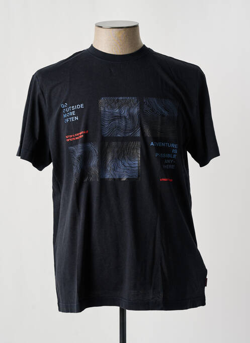 T-shirt noir STREET ONE pour homme