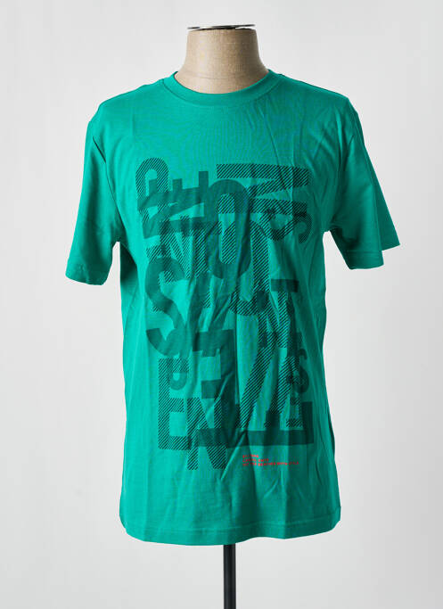 T-shirt vert STREET ONE pour homme