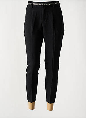 Pantalon 7/8 taille haute taille haute noir KAPORAL femme