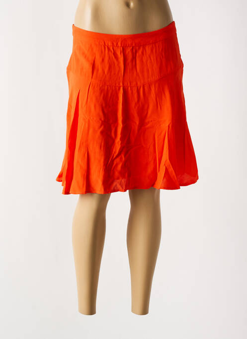 Jupe mi-longue coupe évasée orange ESPRIT femme