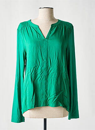Top coupe fluide manches longues vert STREET ONE femme