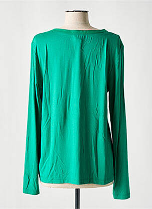 Top coupe fluide manches longues vert STREET ONE femme