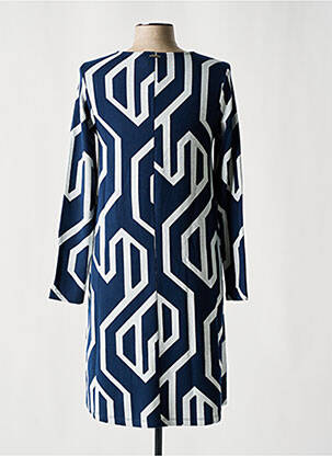 Robe mi-longue imprimé fantaisie manches longues bleu STREET ONE femme