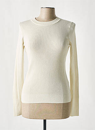 Pull coupe cintrée manches longues beige ESPRIT femme