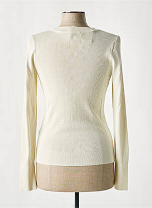 Pull coupe cintrée manches longues beige ESPRIT femme
