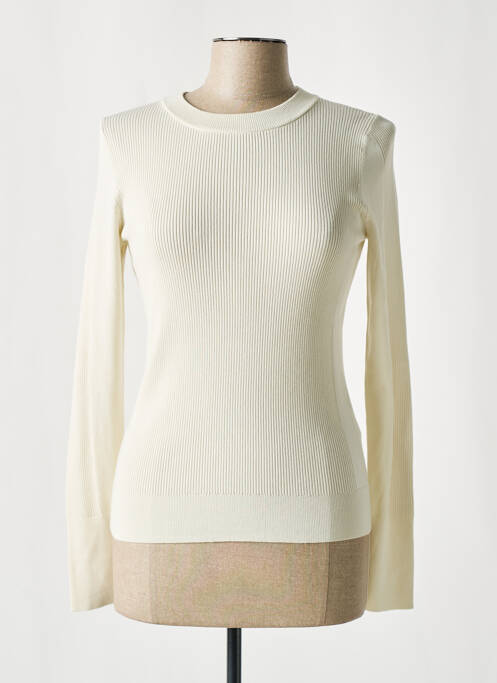 Pull coupe cintrée manches longues beige ESPRIT femme